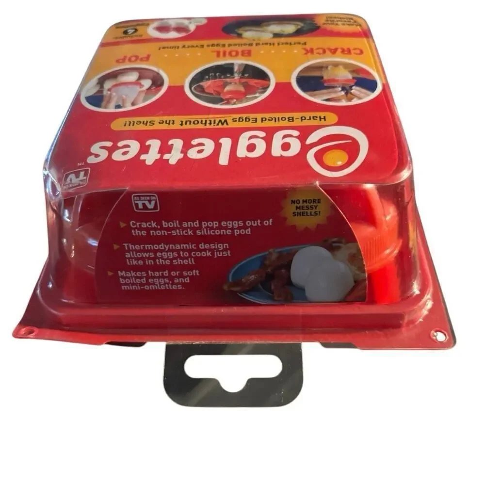 Egglettes Hard Boiled Eggs Without The Shell Pack Of 4 *New*